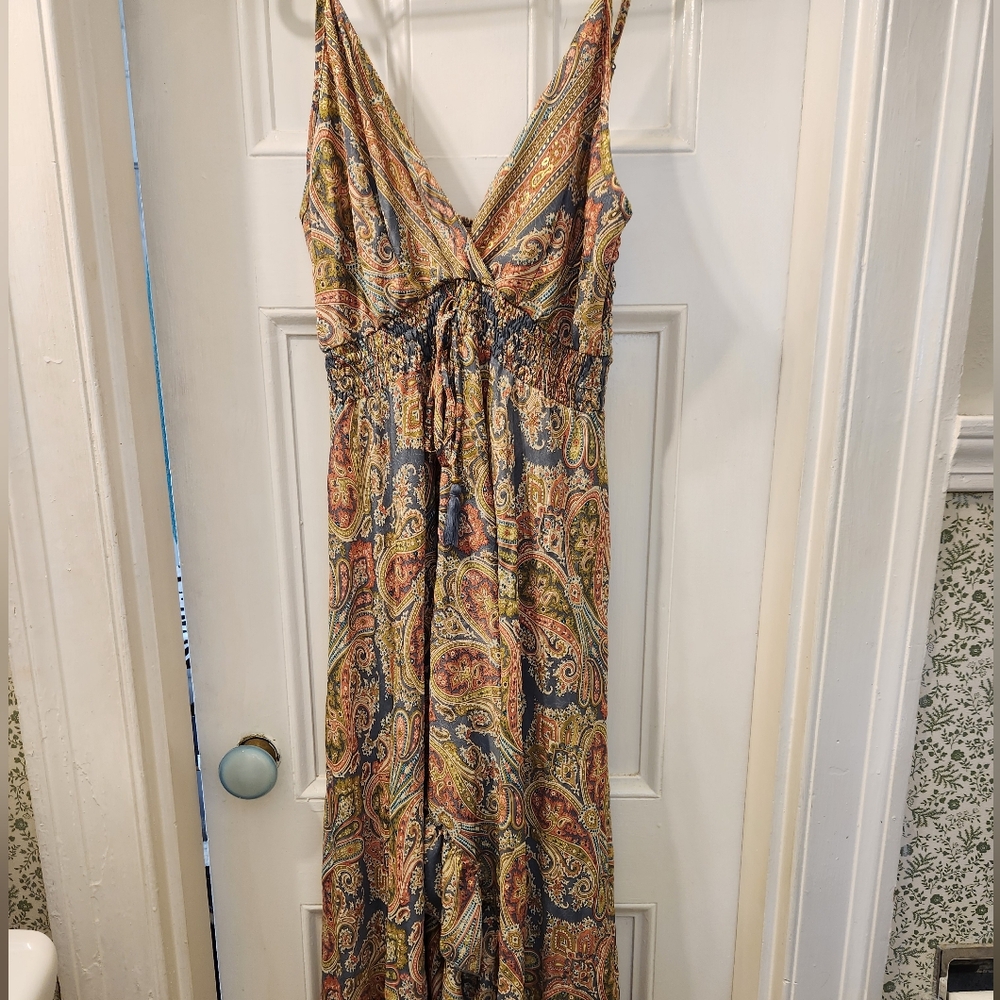Paisley Print Boho Dress Size L